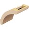 Ekena Millwork 5-inch W x 8-inch D x 8-inch H Lafayette Rough Cedar Woodgrain TimberThane Knee Brace, Primed BRCUR05X08X08LFTRCPR - alternate 2